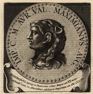 Retrato do Imperador Romano Maximiano. de Netherlandish School