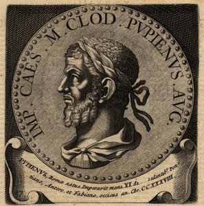 Retrato do Imperador Romano Pupienus. de Netherlandish School