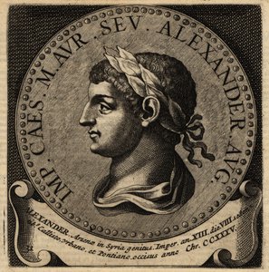 Retrato do Imperador Romano Severus Alexandre. de Netherlandish School