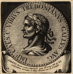 Retrato do Imperador Romano Trebonianus Gallus. de Netherlandish School