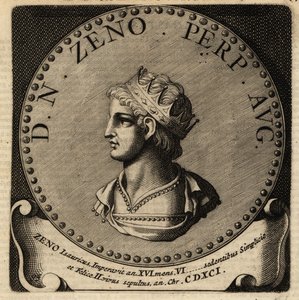 Retrato do Imperador Romano Zeno. de Netherlandish School