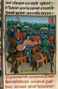 Royal 18 E.II fol.411v Rebelião contra Henrique IV (1367-1413) do Livro IV de 