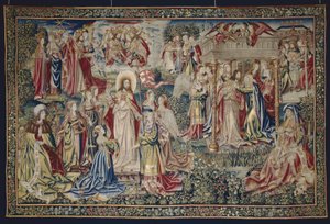A ressurreição da alegoria da redenção do homem, c.1500-10 de Netherlandish School