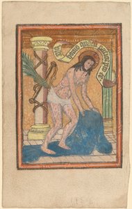O homem das dores de Netherlandish or French 15th Century