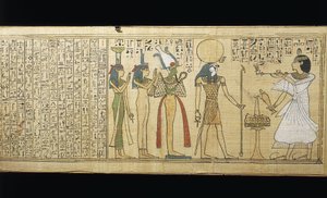 Papiro de Khonsumes, O Livro dos Mortos o falecido a fazer ofertas a Osíris, Ísis e Nephthys, Terceiro Período Intermediário