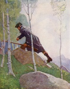 Ilustração para Kidnapped by Robert Louis Stevenson (cor litho) de Newell Convers (after) Wyeth