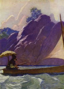 Ilustração para Robinson Crusoe (cor litho)