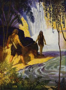 Ilustração para Westward Ho! de Charles Kingsley (cor litho) de Newell Convers (after) Wyeth