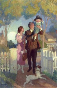Chegando em casa (óleo) de Newell Convers Wyeth
