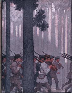 Design da capa interna, 1928 de Newell Convers Wyeth