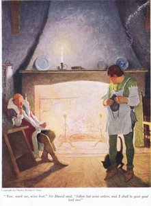 Agora me marque como meu anfitrião Sir Donald disse, siga minhas ordens e serei seu bom Deus, 1916 de Newell Convers Wyeth