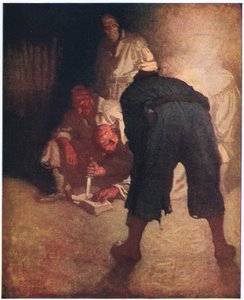 The Black Spot: Cerca de metade do caminho até a paliçada, eles foram coletados em um grupo de Newell Convers Wyeth