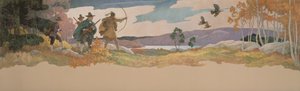 Os caçadores da Turquia, 1941 de Newell Convers Wyeth