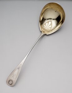 Concha de sopa, c.1860 (moeda em prata e dourada) de Newell Harding and Co.