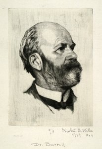Retrato do Dr. Burrill de Newton A. Wells