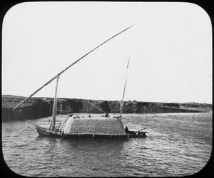 Um dahabiyeh carregado, Egito, c1890 de Newton and Co