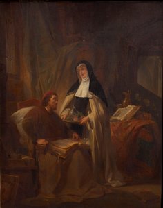 Hans Memling no Sint-Janshospitaal em Bruges, 1841. de Nicaise de Keyser