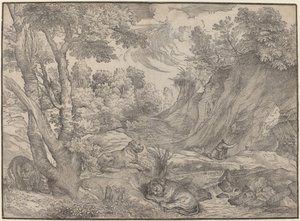 São Jerônimo no deserto de Niccolò Boldrini after Titian