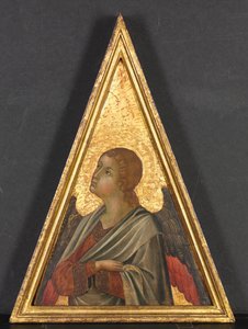 Pináculo com par de Anjos, c. 1340. de Niccolò di Segna