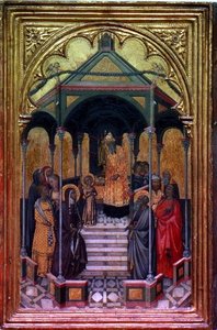 A Apresentação da Virgem no Templo (tempera no painel) de Niccolo Bonaccorsi