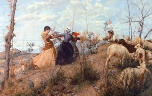 Ring-around-the-rosey, de Niccolo Cannicci (1846-1906).