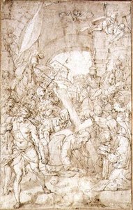 O Caminho do Calvário (desenho) de Niccolo Circignano