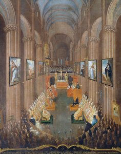 Sessão de abertura do Concílio de Trento em 1545, pormenor de Niccolo Dorigati