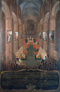 Sessão de abertura do Concílio de Trento em 1545, pormenor de Niccolo Dorigati