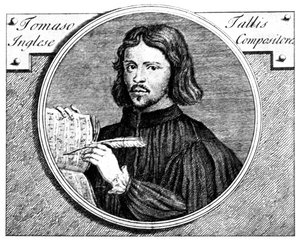 Thomas Tallis, c1505-1585, organista e compositor inglês, 1700 de Niccolo Francesco Haym