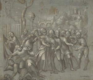 A Prisão de Cristo, c. 1545-46. de Niccolo Giolfino