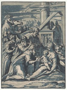 Adoração dos Magos, 1540-50., 1540-50. de Niccolo Vicentino