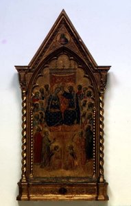 A Coroação da Virgem (tempera no painel) de Niccolo di Tommaso