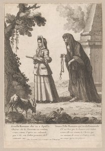 Jovem romana indo passear, 1648-1700., 1648-1700. de Nicholas Boucquet