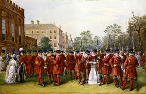 O Desfile da Yeoman of the Guard na Clarence House de Nicholas Chevalier