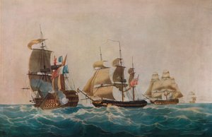 Captura do Guillaume Tell, c1805 de Nicholas Pocock
