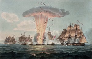 A captura e destruição de quatro fragatas do tesouro espanhol, ao largo da costa de Cádis (Espanha), em 5 de outubro de Nicholas Pocock