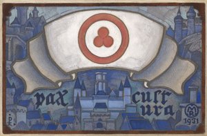 Bandeira da paz, 1931 de Nikolai Konstantinowitsch Roerich