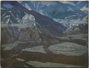 Forte de Bharagarh, série "Kulu", 1929 de Nicholas Roerich