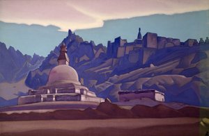 Monte do enterro, Ladakh, 1937 de Nicholas Roerich