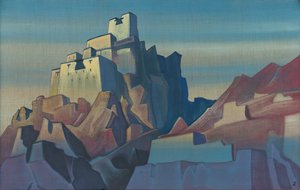 Castelo em Ladakh, 1933 de Nicholas Roerich