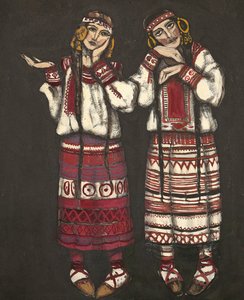 Figurino para o balé O Rito da Primavera Le Sacre du Printemps de I. Stravinski, 1930