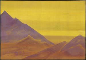 Amanhecer, c.1930 de Nicholas Roerich