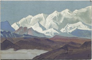 Himalaia, Cordilheira Kanchenjunga, 1936 de Nicholas Roerich