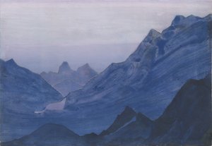 Himalaia, folha de álbum, 1934 de Nicholas Roerich
