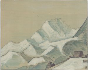 Himalaia além das nuvens, esboço, 1933 de Nicholas Roerich