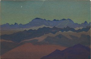 Himalaia, perto de Sandakphu, 1936 de Nicholas Roerich