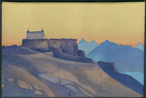 Mosteiro, Sissu, 1932 de Nicholas Roerich
