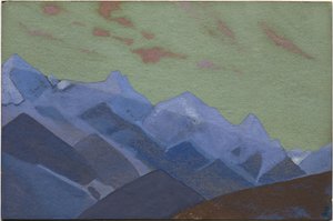 Cordilheira, Aproximação ao Everest, 1936 de Nicholas Roerich