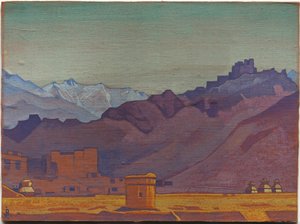Caminho para o Tibete, 1925 de Nicholas Roerich
