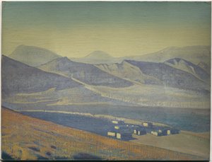 Santuários e Citadelas, da série de mesmo título, 1925 de Nicholas Roerich